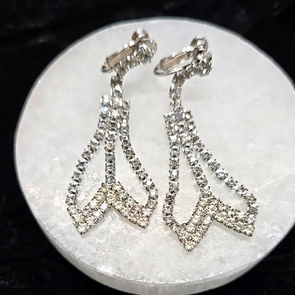 Vintage Hobé Chandelier Earrings